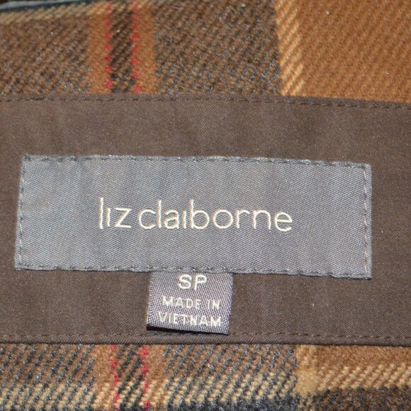 Liz Claiborne SP Tan Hooded Utility Jacket Anorak Zip Out Lining - Picture 11 of 13